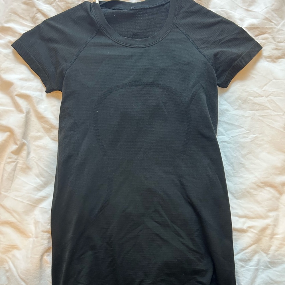 Black Lululemon Swiftly Tech Short-Sleeve Shirt